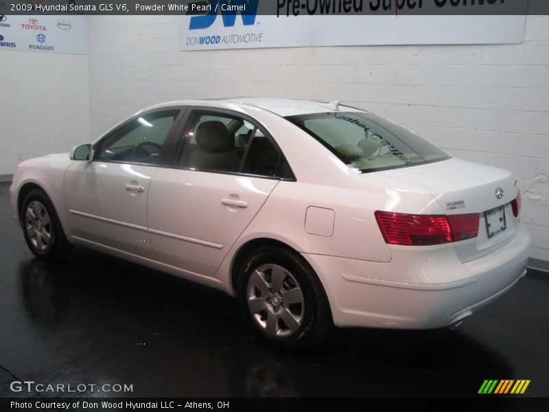 Powder White Pearl / Camel 2009 Hyundai Sonata GLS V6