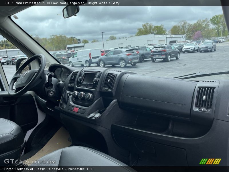 Bright White / Gray 2017 Ram ProMaster 1500 Low Roof Cargo Van