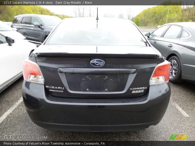Dark Gray Metallic / Black 2016 Subaru Impreza 2.0i 4-door