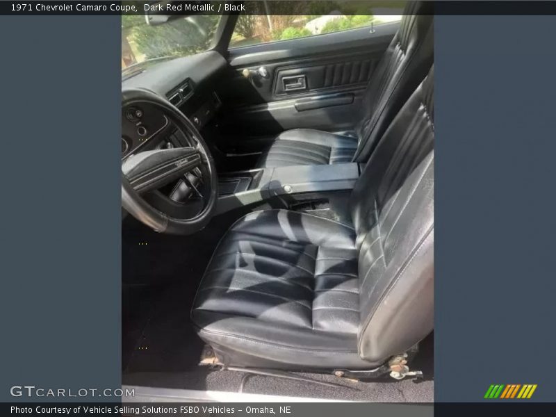 Front Seat of 1971 Camaro Coupe