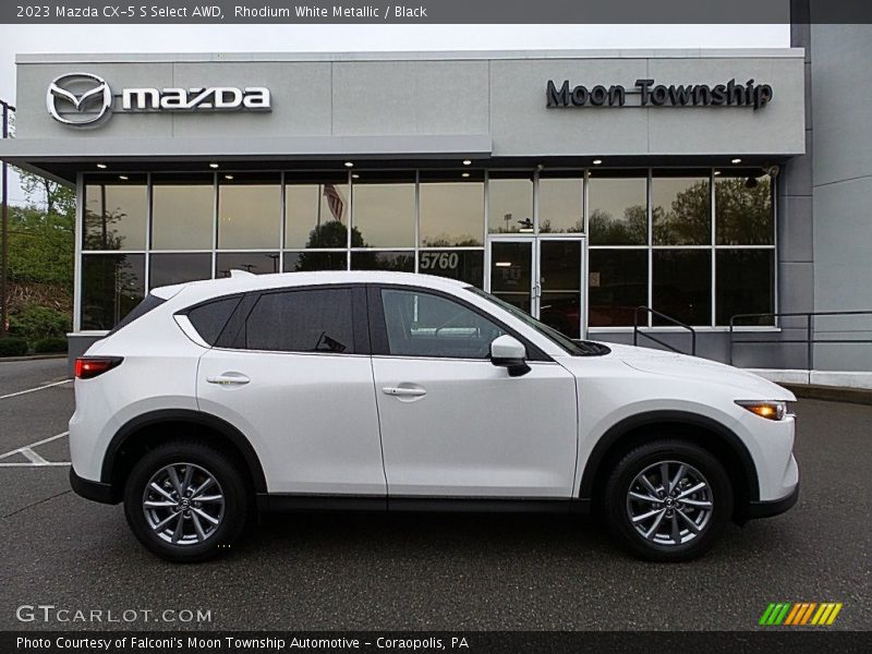 Rhodium White Metallic / Black 2023 Mazda CX-5 S Select AWD