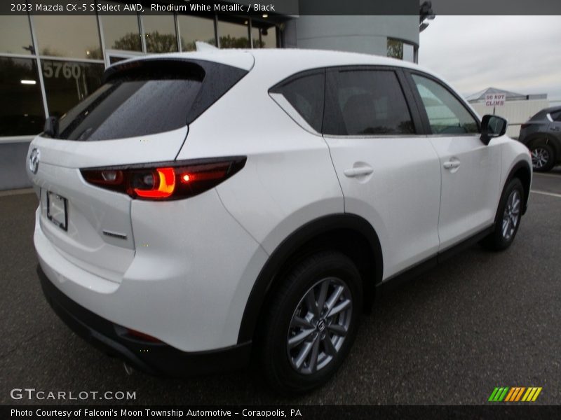Rhodium White Metallic / Black 2023 Mazda CX-5 S Select AWD