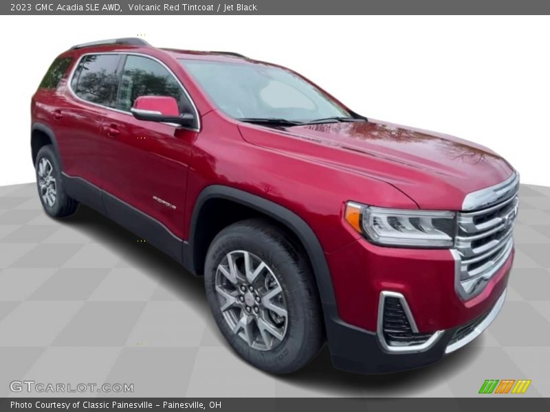 Volcanic Red Tintcoat / Jet Black 2023 GMC Acadia SLE AWD