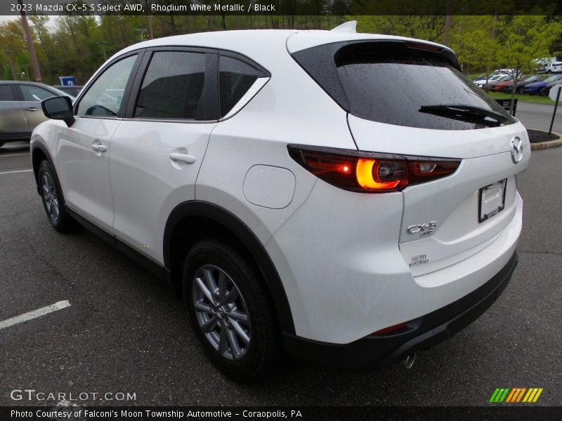 Rhodium White Metallic / Black 2023 Mazda CX-5 S Select AWD