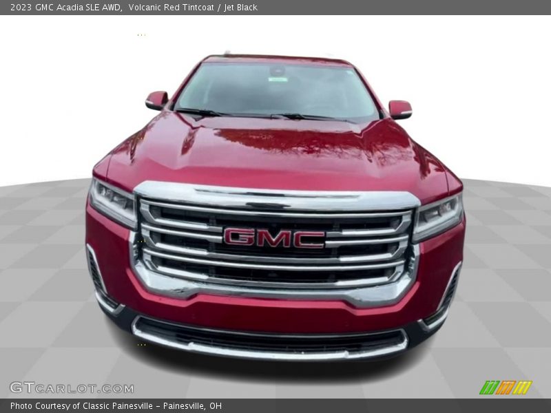 Volcanic Red Tintcoat / Jet Black 2023 GMC Acadia SLE AWD