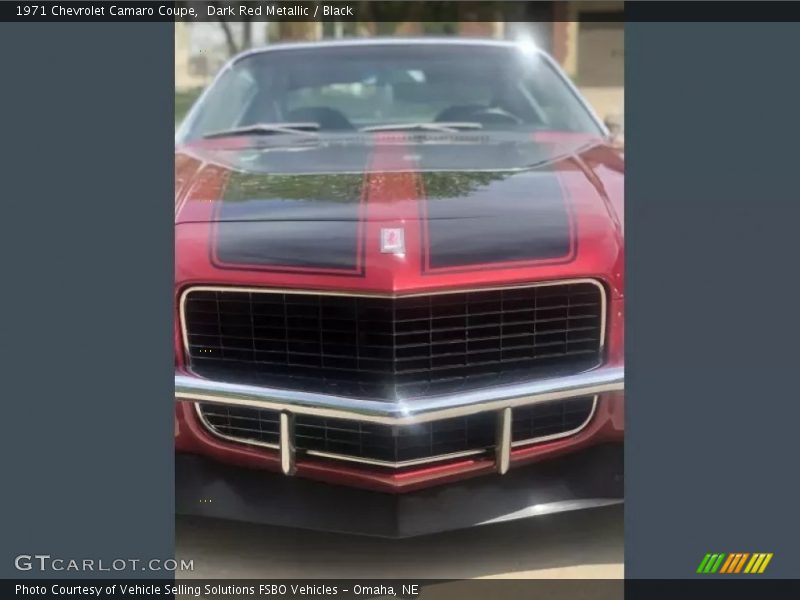 Dark Red Metallic / Black 1971 Chevrolet Camaro Coupe