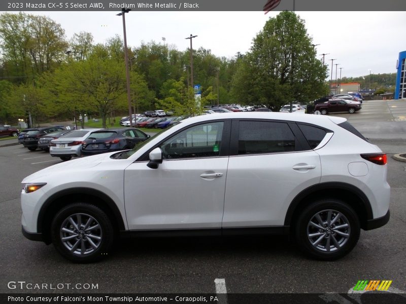 Rhodium White Metallic / Black 2023 Mazda CX-5 S Select AWD