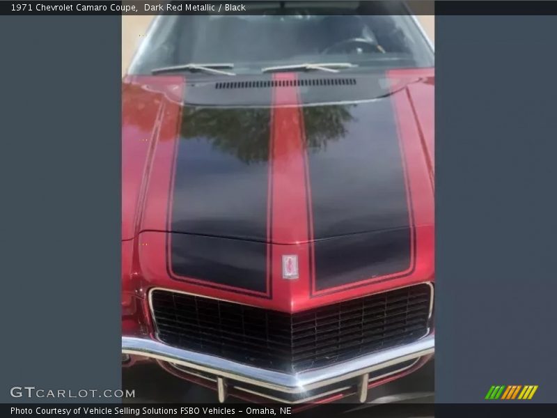 Dark Red Metallic / Black 1971 Chevrolet Camaro Coupe