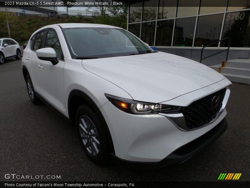 Rhodium White Metallic / Black 2023 Mazda CX-5 S Select AWD
