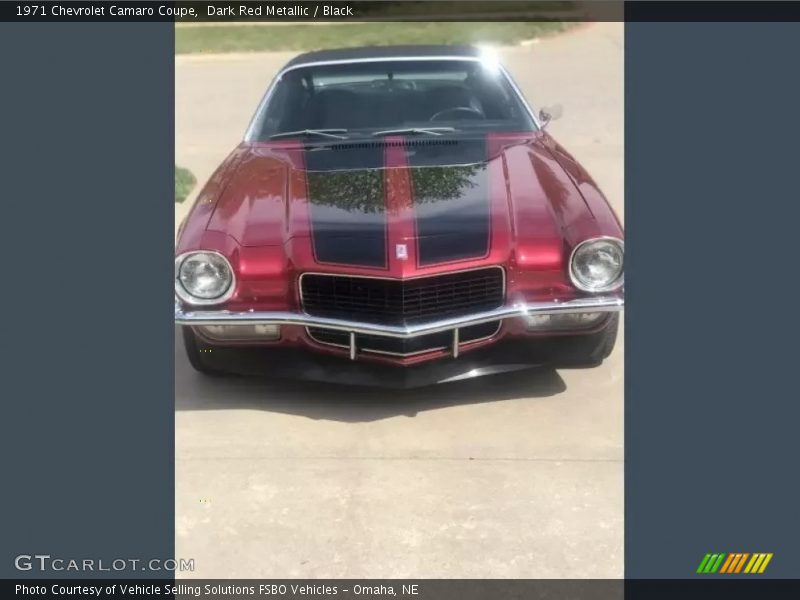Dark Red Metallic / Black 1971 Chevrolet Camaro Coupe