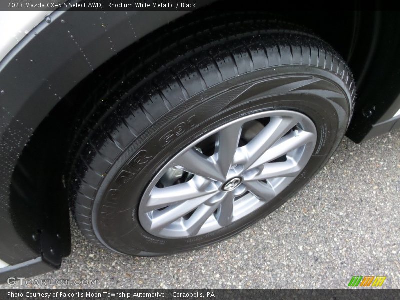 Rhodium White Metallic / Black 2023 Mazda CX-5 S Select AWD