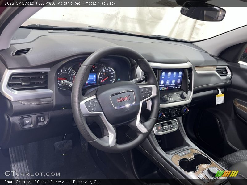 Volcanic Red Tintcoat / Jet Black 2023 GMC Acadia SLE AWD