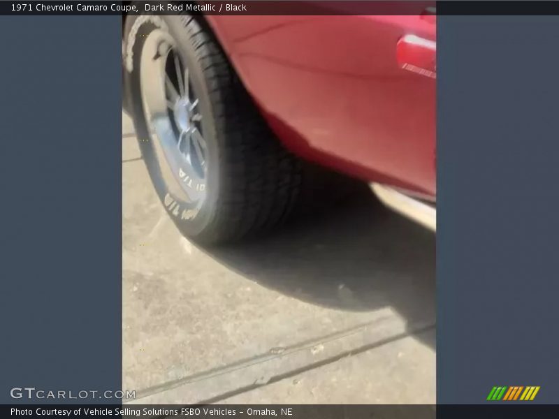 Dark Red Metallic / Black 1971 Chevrolet Camaro Coupe