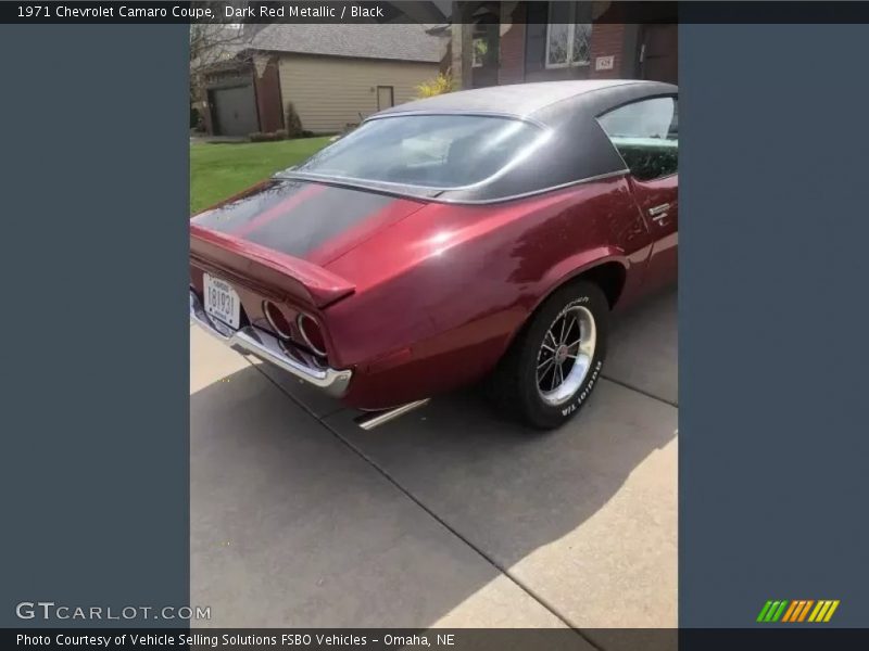 Dark Red Metallic / Black 1971 Chevrolet Camaro Coupe