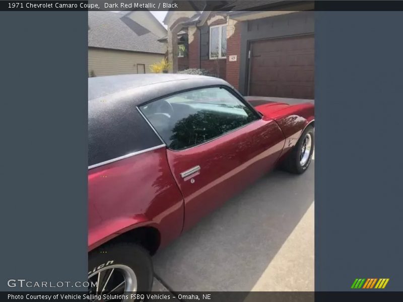 Dark Red Metallic / Black 1971 Chevrolet Camaro Coupe