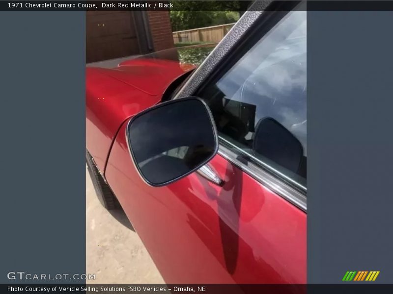 Dark Red Metallic / Black 1971 Chevrolet Camaro Coupe