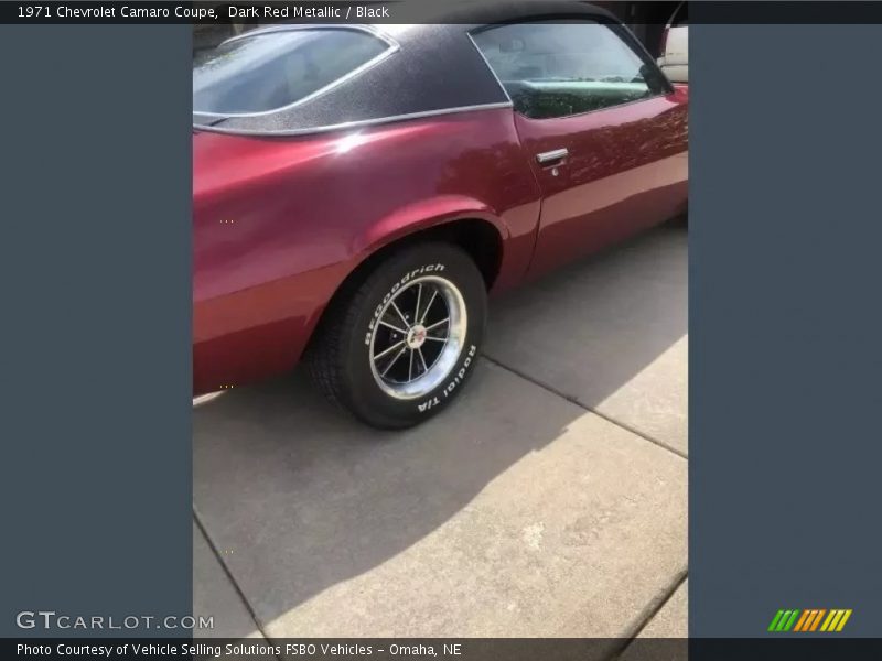 Dark Red Metallic / Black 1971 Chevrolet Camaro Coupe