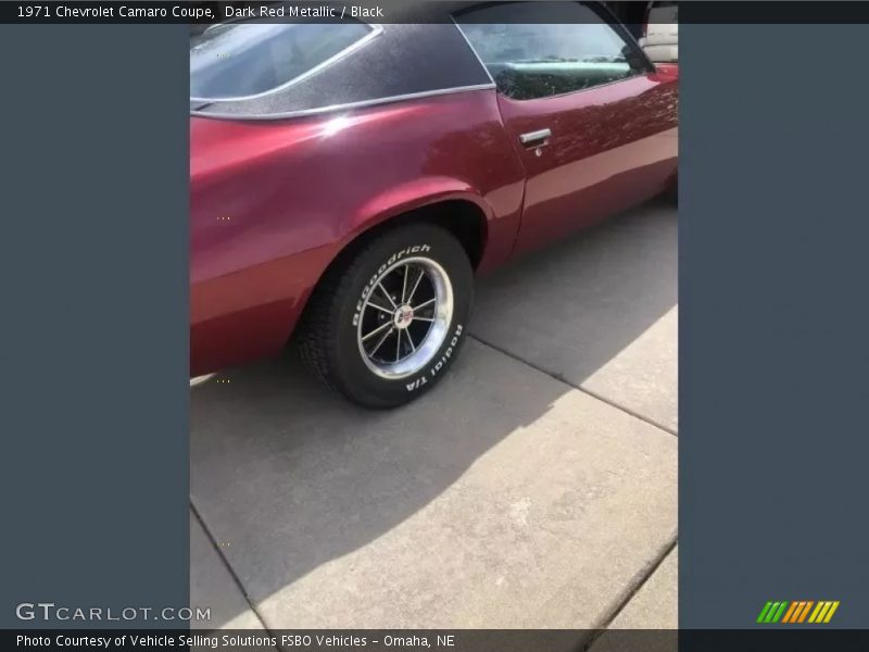 Dark Red Metallic / Black 1971 Chevrolet Camaro Coupe