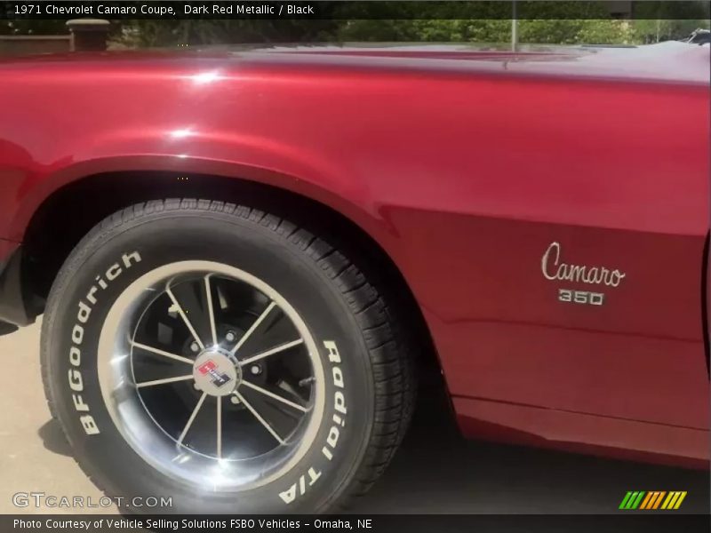Dark Red Metallic / Black 1971 Chevrolet Camaro Coupe