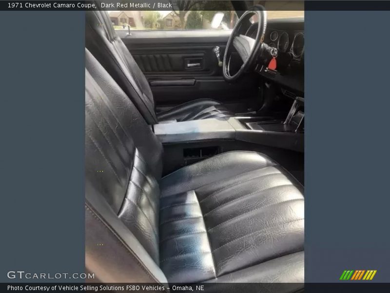 Front Seat of 1971 Camaro Coupe