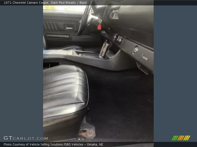 Dark Red Metallic / Black 1971 Chevrolet Camaro Coupe