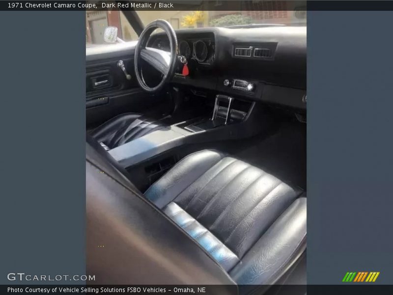 Front Seat of 1971 Camaro Coupe