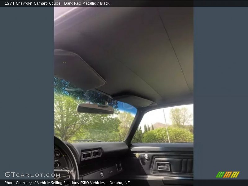Dark Red Metallic / Black 1971 Chevrolet Camaro Coupe