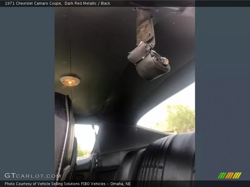 Dark Red Metallic / Black 1971 Chevrolet Camaro Coupe