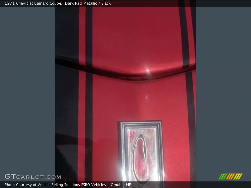 Dark Red Metallic / Black 1971 Chevrolet Camaro Coupe