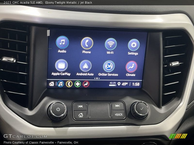 Ebony Twilight Metallic / Jet Black 2023 GMC Acadia SLE AWD