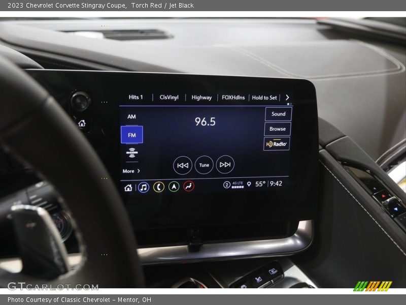 Controls of 2023 Corvette Stingray Coupe