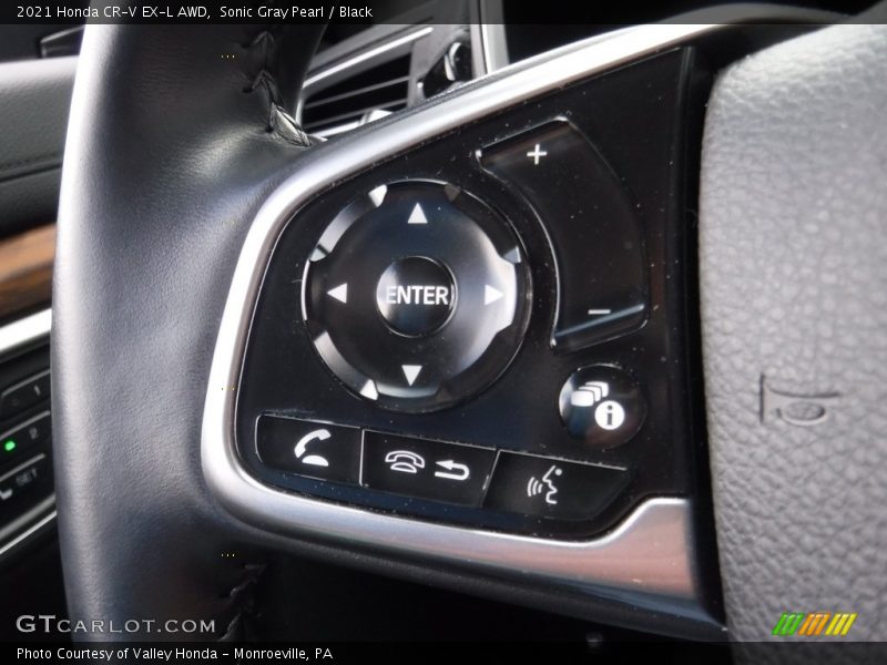 Sonic Gray Pearl / Black 2021 Honda CR-V EX-L AWD