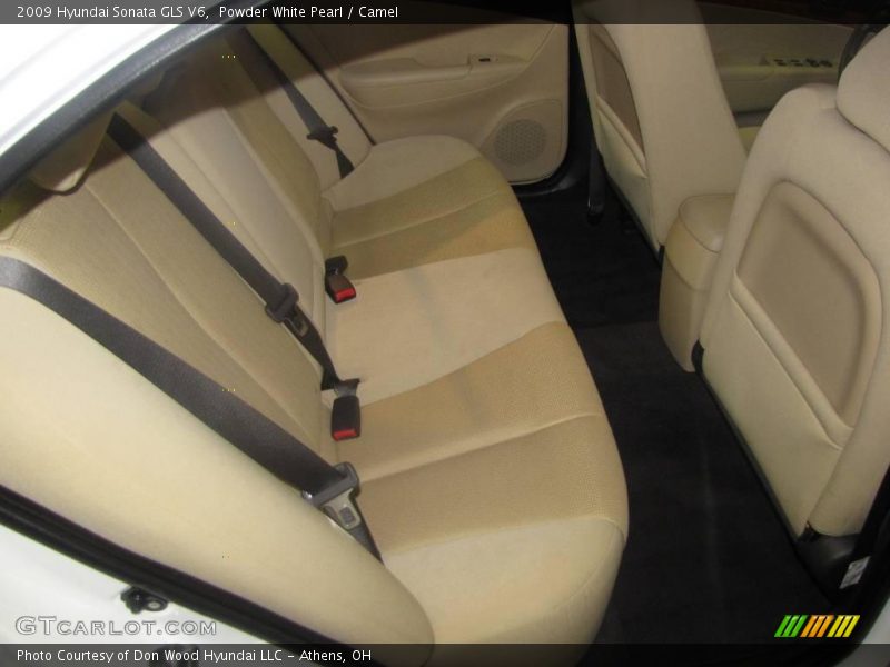 Powder White Pearl / Camel 2009 Hyundai Sonata GLS V6