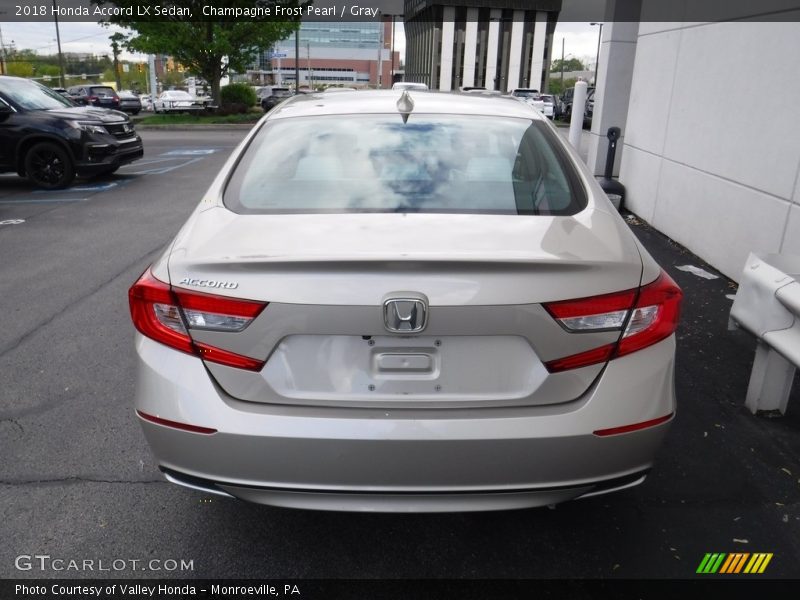 Champagne Frost Pearl / Gray 2018 Honda Accord LX Sedan