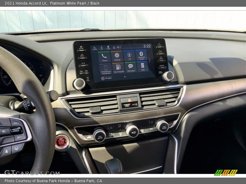 Platinum White Pearl / Black 2021 Honda Accord LX