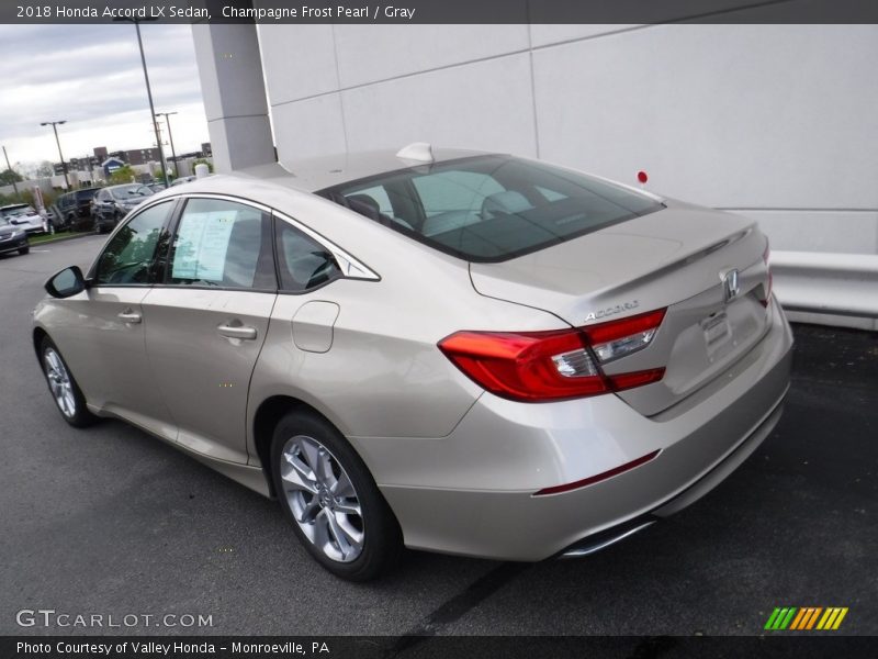 Champagne Frost Pearl / Gray 2018 Honda Accord LX Sedan