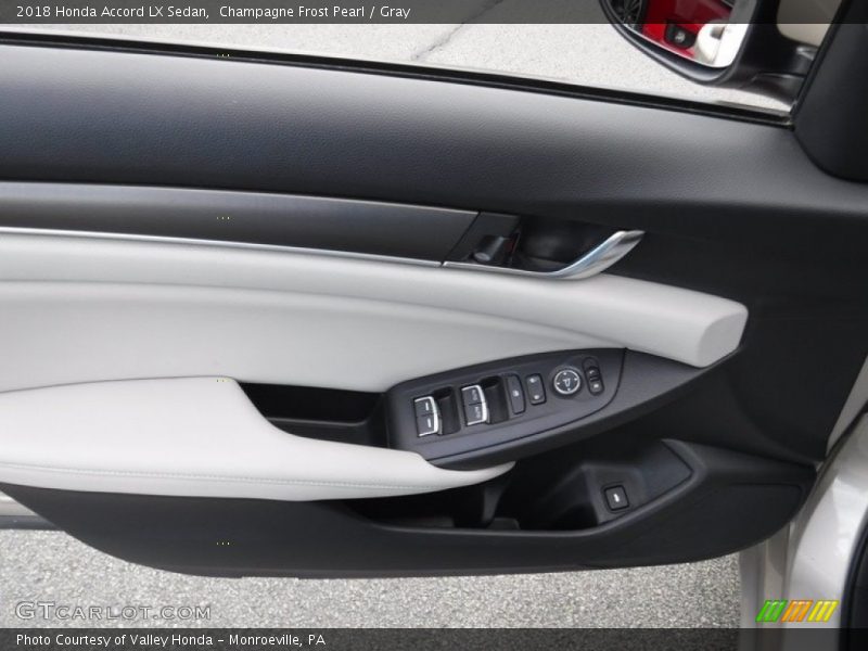 Champagne Frost Pearl / Gray 2018 Honda Accord LX Sedan
