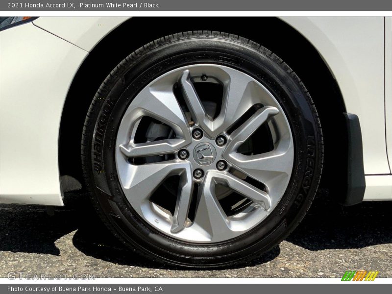Platinum White Pearl / Black 2021 Honda Accord LX