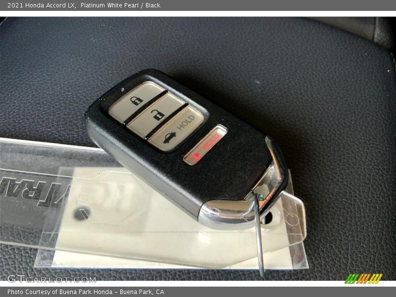 Platinum White Pearl / Black 2021 Honda Accord LX
