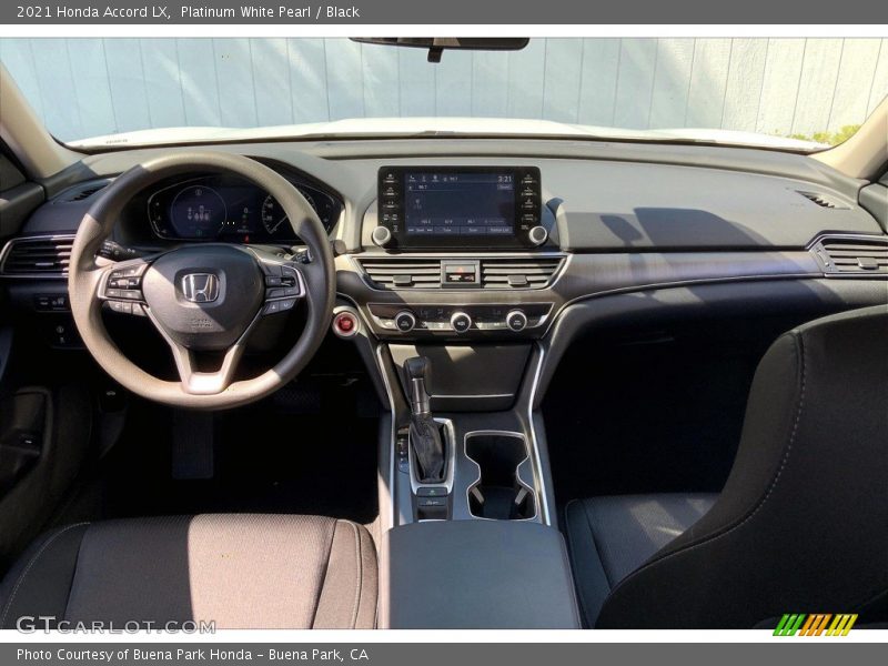Platinum White Pearl / Black 2021 Honda Accord LX