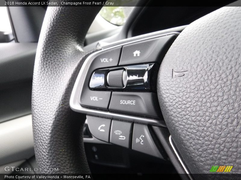 Champagne Frost Pearl / Gray 2018 Honda Accord LX Sedan