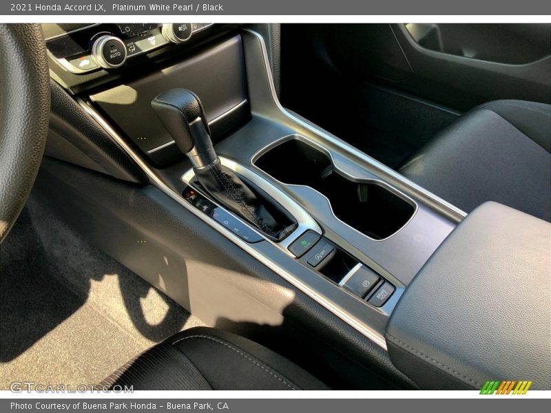 Platinum White Pearl / Black 2021 Honda Accord LX