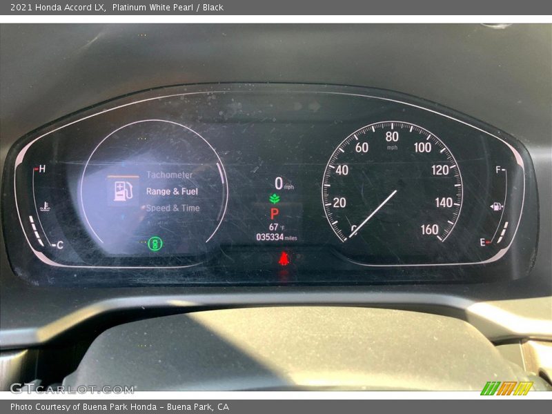 Platinum White Pearl / Black 2021 Honda Accord LX