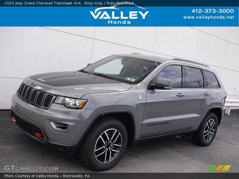 Sting-Gray / Ruby Red/Black 2020 Jeep Grand Cherokee Trackhawk 4x4