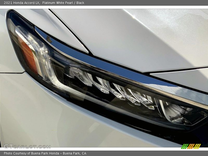Platinum White Pearl / Black 2021 Honda Accord LX