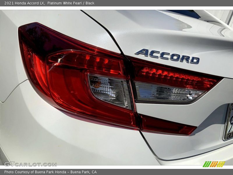 Platinum White Pearl / Black 2021 Honda Accord LX
