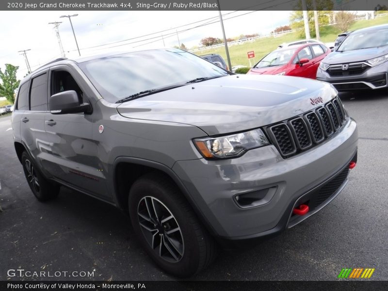 Sting-Gray / Ruby Red/Black 2020 Jeep Grand Cherokee Trackhawk 4x4