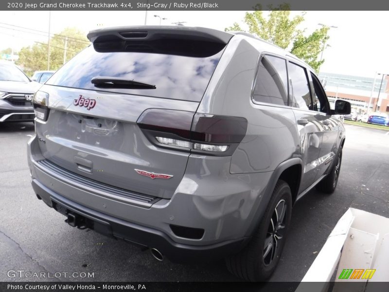 Sting-Gray / Ruby Red/Black 2020 Jeep Grand Cherokee Trackhawk 4x4