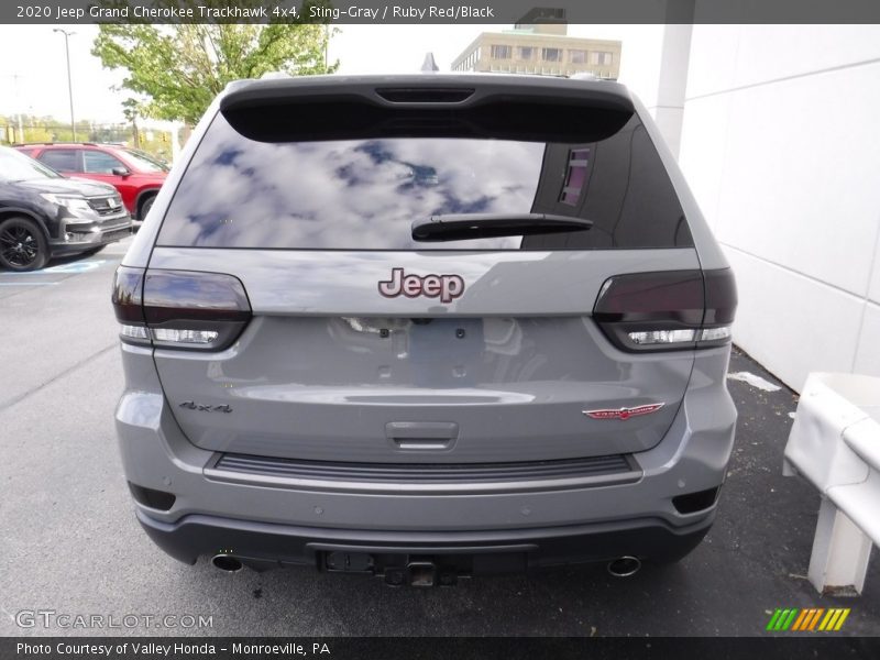 Sting-Gray / Ruby Red/Black 2020 Jeep Grand Cherokee Trackhawk 4x4