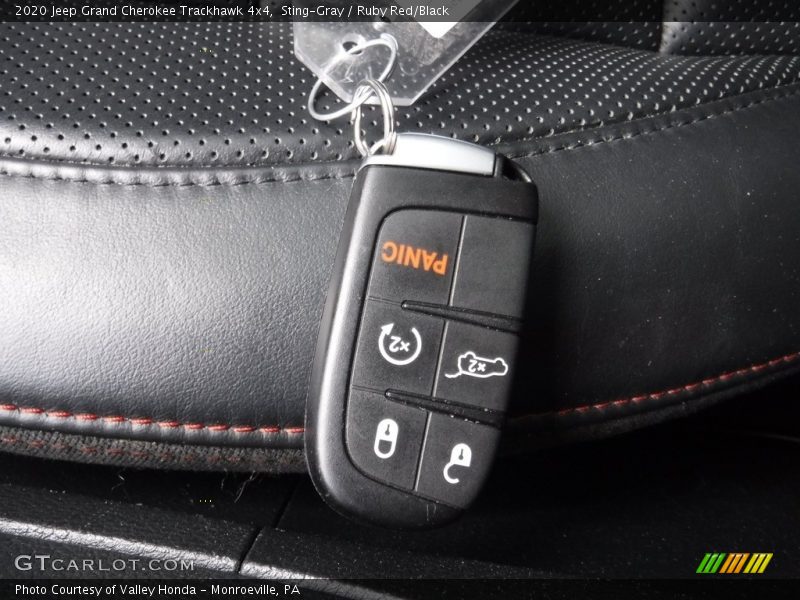 Sting-Gray / Ruby Red/Black 2020 Jeep Grand Cherokee Trackhawk 4x4